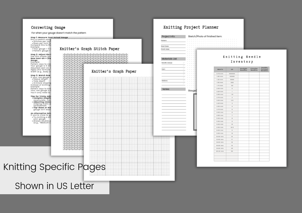 Ultimate Yarn Lover’s Planner Bundle – 98 Printable Pages for Fiber Artists