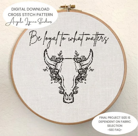 Cross Stitch Pattern - Red Dead Redemption 2 - Be Loyal to What Matters