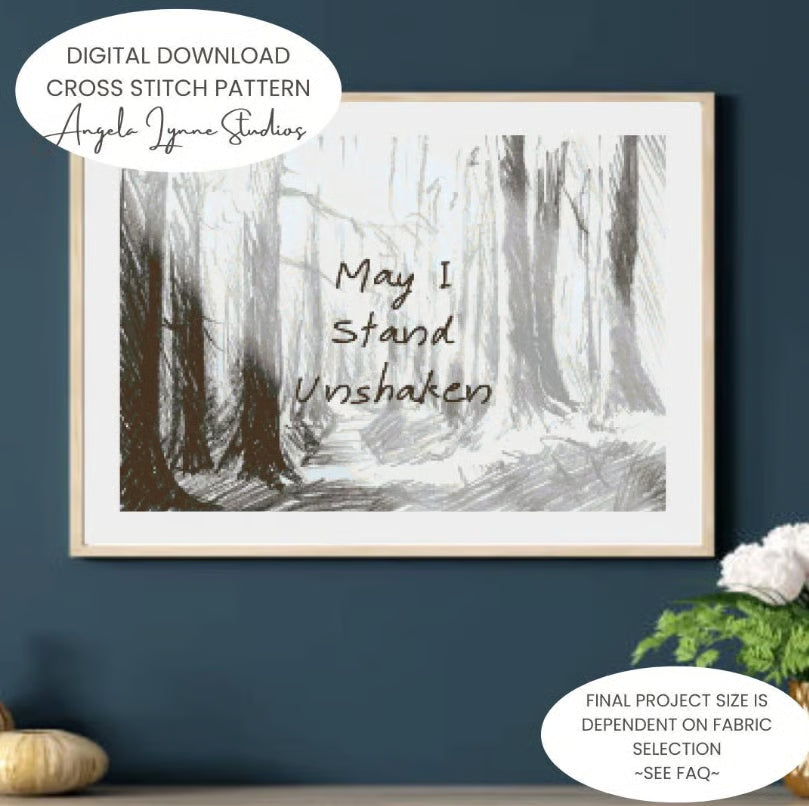 Cross Stitch Pattern - Red Dead Redemption 2 - May I Stand Unshaken