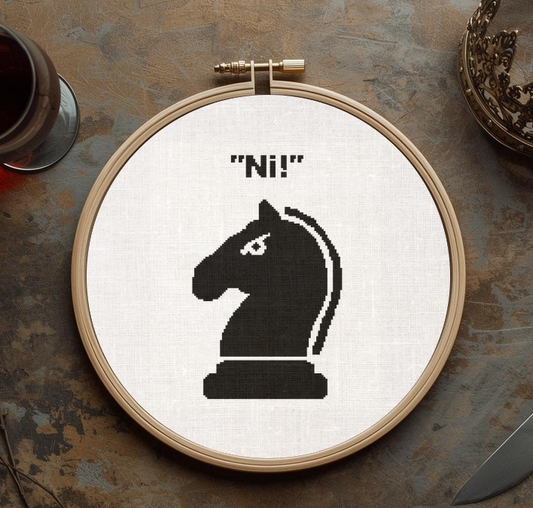 Cross Stitch Pattern - Monty Python - Knights who say Ni!