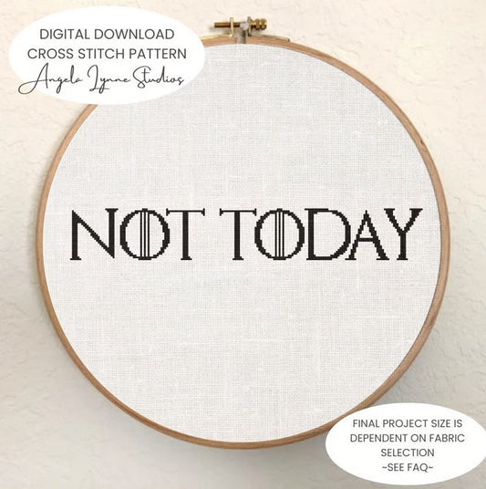 Cross Stitch Pattern - Game of Thrones - Not Today