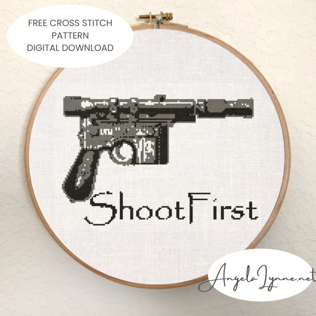 Cross Stitch Pattern - Star Wars - Shoot First