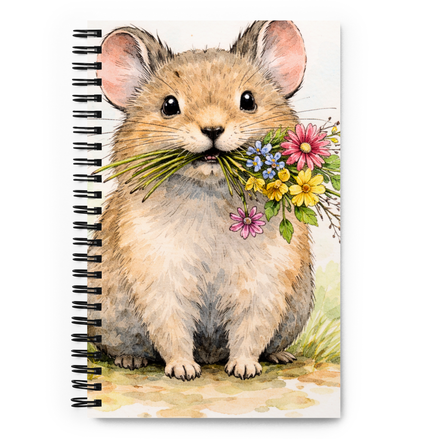 Spiral notebook - Pika with Wildflowers