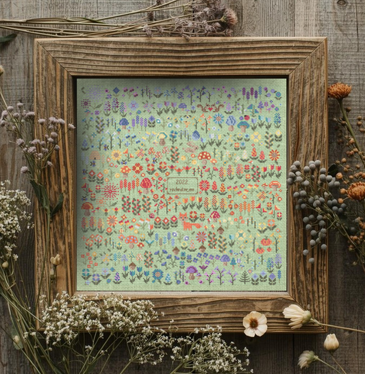 Cross Stitch Pattern - High Low Temperature Stitch-A-Long - Garden