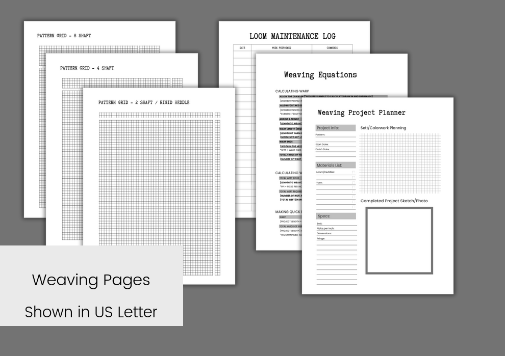 Ultimate Yarn Lover’s Planner Bundle – 98 Printable Pages for Fiber Artists